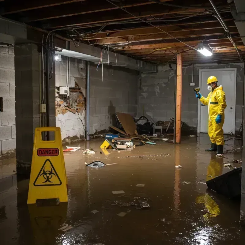 Flooded Basement Electrical Hazard in West Glens Falls, NY Property